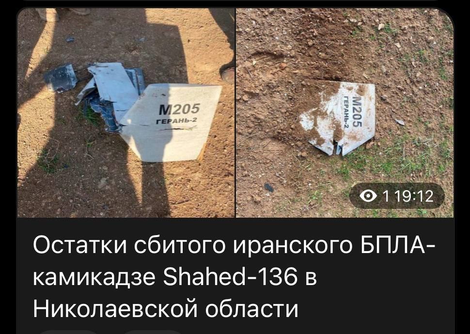 Российские военные применили барражирующие боеприпасы "Герань-2" в Одесской области