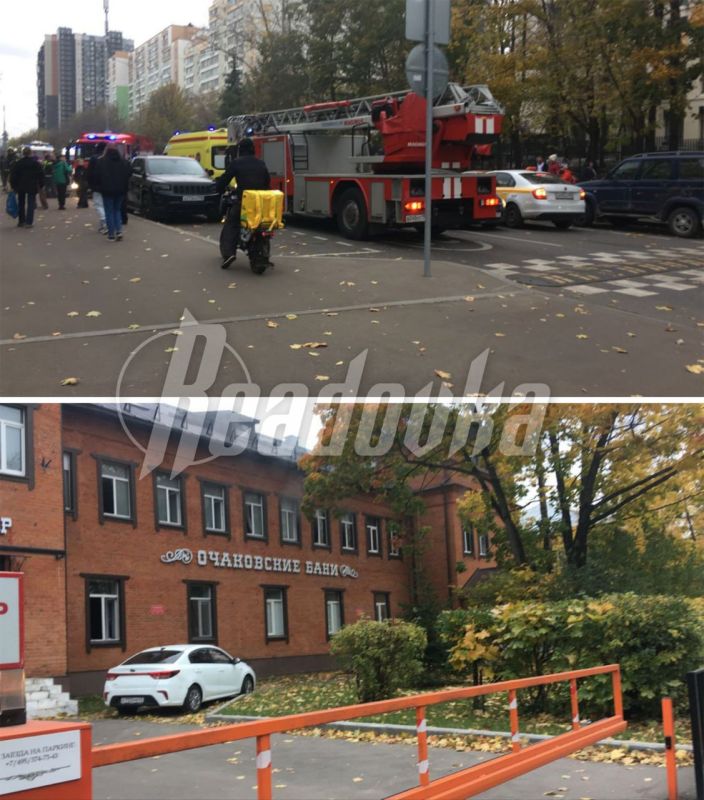 Ребенок и 2 взрослых пострадали во время пожара в Очаковских банях — они госпитализированы