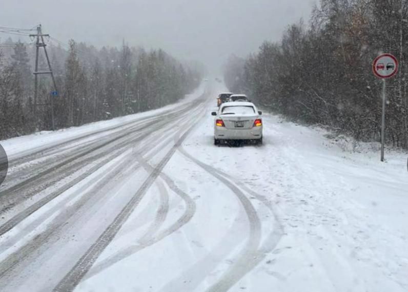 1 На территории Республики Саха (Якутия) выпал снег