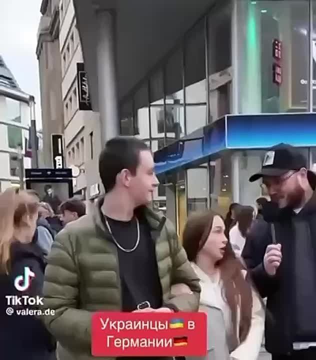 Украинские беженцы дают в Германии интервью на русском языке — смотреть онлайн и без регистрации!