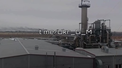 Кадры ударов дронов-камикадзе «Герань-2» по подстанции 154 кВ «Снегирёвка» в Николаевской области вчера днём