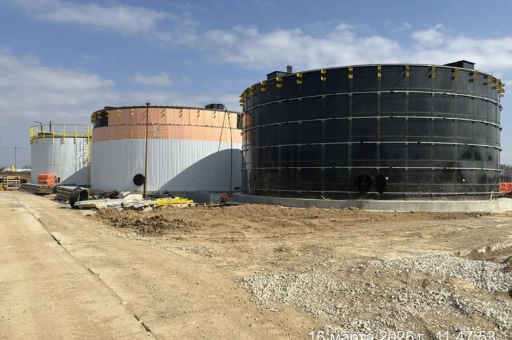 В Николаевке продолжается реконструкция очистных сооружений