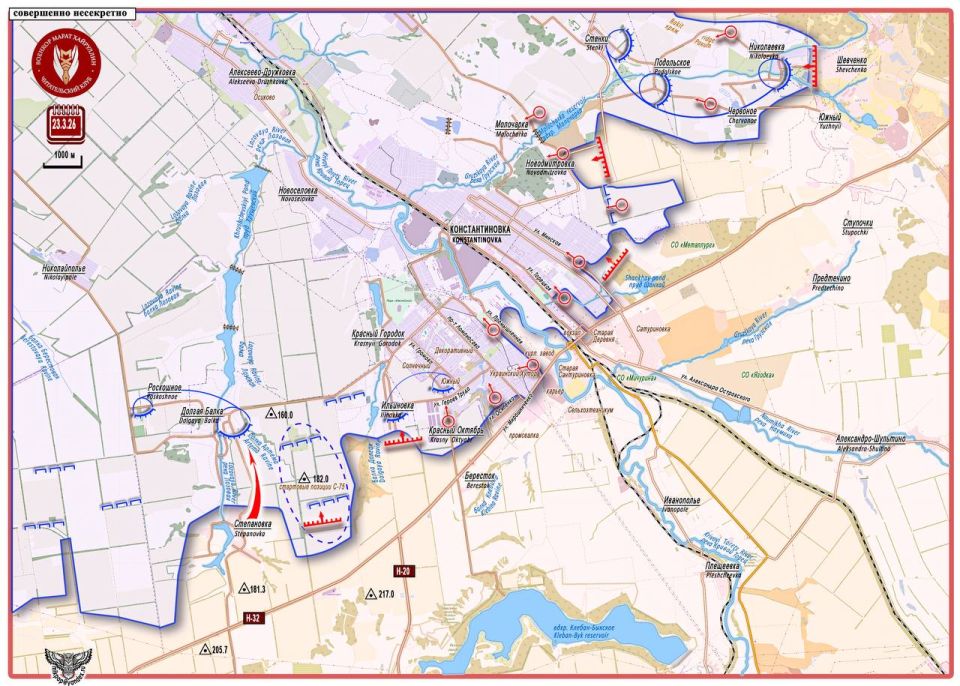 Марат Хайруллин: ВС РФ «разбирают» укрепрайон ВСУ в г. Константиновка Короткая сводка с фронта 23 марта 2026 года