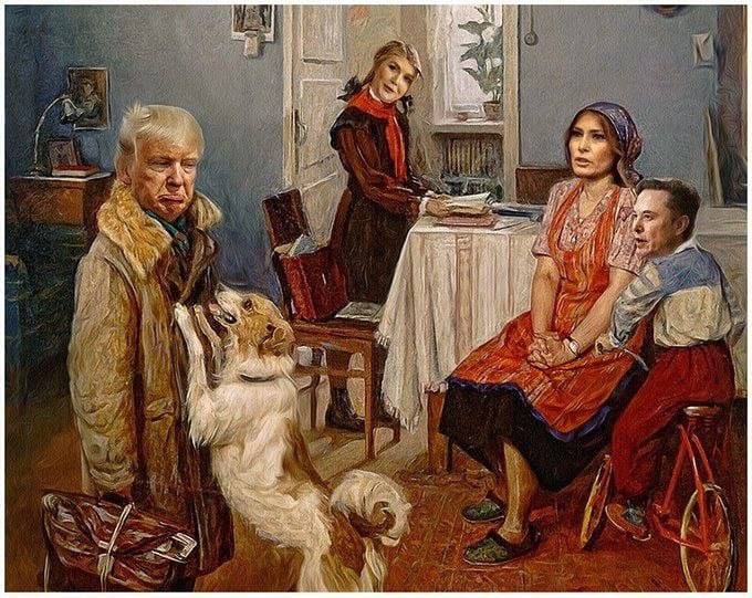 Холст, масло. «Опять всех победил»