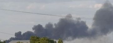 В Николаеве после работы ПВО-Кима на «предприятии» возник сильный пожар.Есть разрушения
