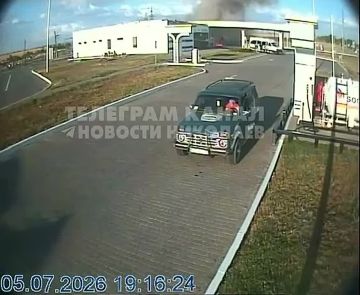 Владислав Шурыгин: Момент прилета дрона по заправке в Нечаяном Николаевской области