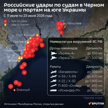 Война на Черном море. Заход судов в украинские порты на Черном море остановлен из-за ежедневных ракетно-дроновых ударов ВС РФ