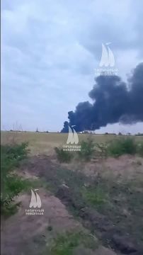 Горит склад компании Sandora в Николаевской области
